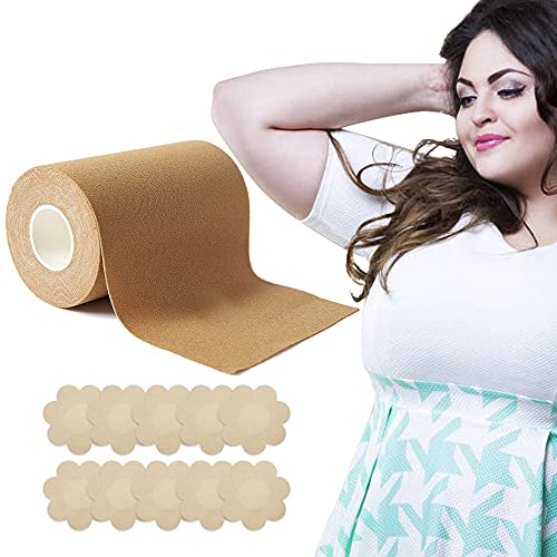 Boob Tape 4 inch Wide - Lift and Support for All Occasions (Nude B)