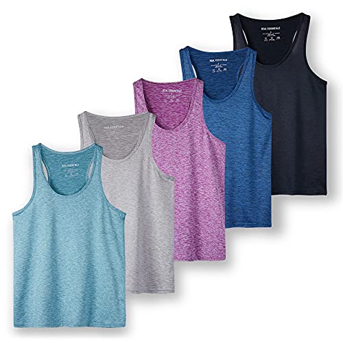 5 Pack: Womens Quick Dry Fit Tank Tops