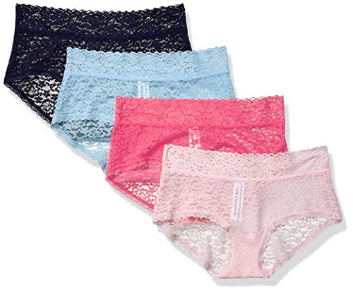Amazon Essentials Lace Hipster Underwear, Pack of 4