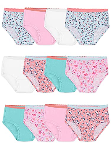 Fruit of the Loom Toddler Girls' Cotton Brief-12 Pack