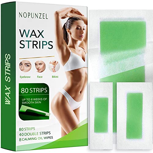 Nopunzel Wax Strip 80 counts | At-Home Hair Removal Strips