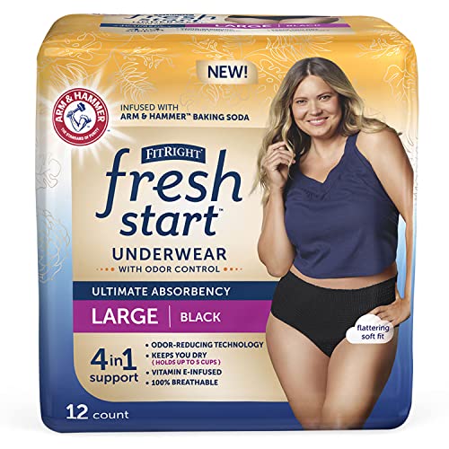 FitRight Fresh Start Incontinence and Postpartum Underwear for Women