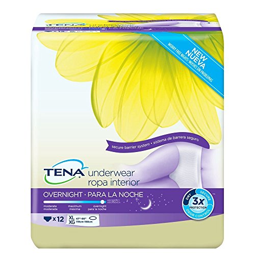 Tena Incontinence Underwear for Women - Overnight Absorbency, X-Large