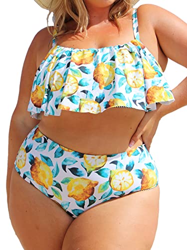 CUPSHE Leaf Lemon Bikini Set