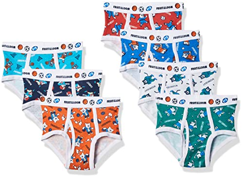 Fruit of the Loom Boys Tag Free Cotton Briefs Underwear, Toddler - 7 Pack Days Week, 2-3T US