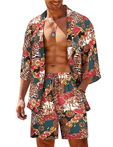 Men's Hawaiian 2 Piece Outfits