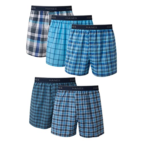 Hanes Men's Tagless Boxers with Exposed Waistband