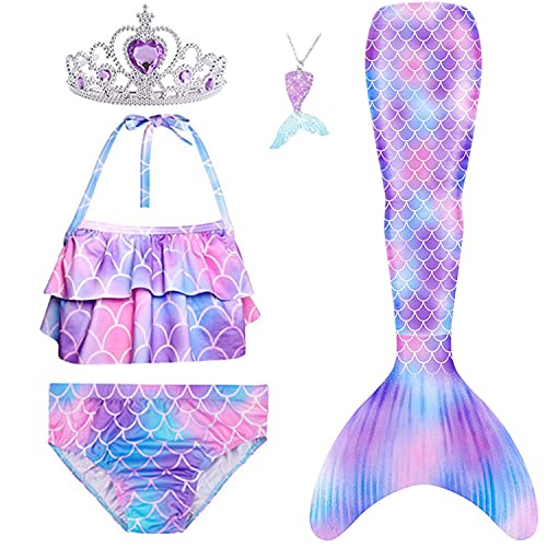 Girls Swimsuit Mermaid Tails Set