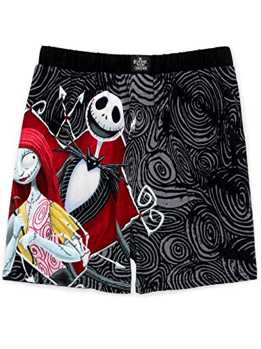 Nightmare Before Christmas Jack and Sally Men's Boxer Shorts