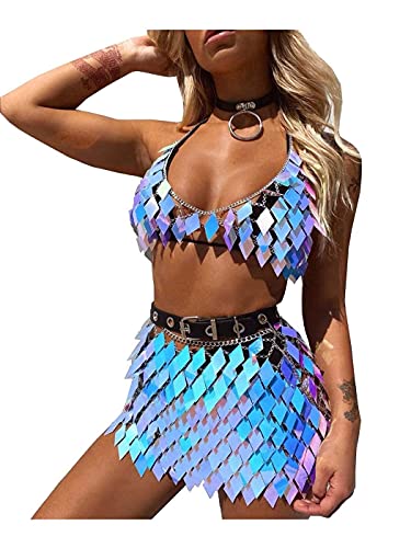 Sequins Tassels Body Chain Outfits