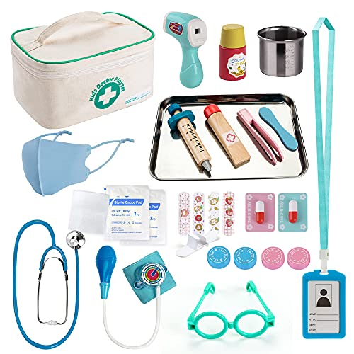Kids Doctor Kit with Stethoscope and Medical Bag