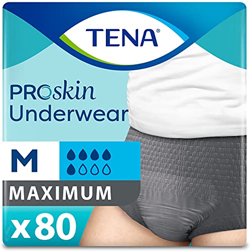 TENA Men's Incontinence Underwear, Maximum Absorbency - 80 Count