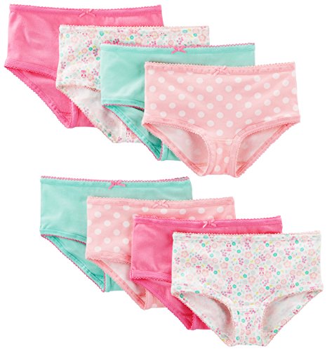 Simple Joys Girls' Underwear, Pack of 8