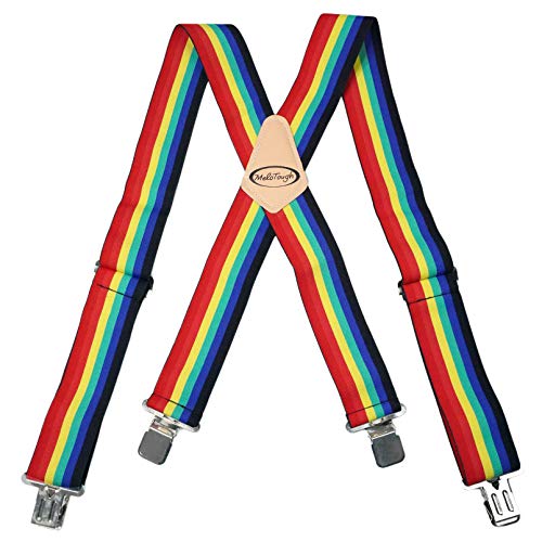 MELOTOUGH Rainbow Suspenders