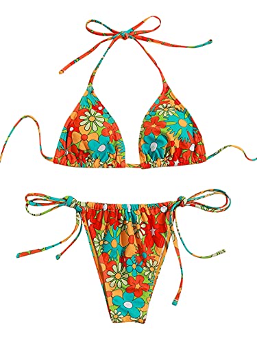 SOLY HUX Women's Floral Print Bikini Sets