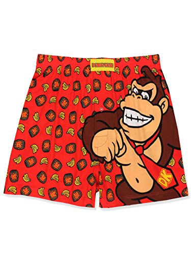 Super Mario Donkey Kong Men's Boxer Lounge Shorts