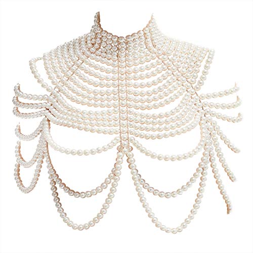 LORYP Pearl Body Chain Necklace