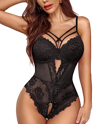 Avidlove Black Lace Babydoll Lingerie - Sexy and Flattering