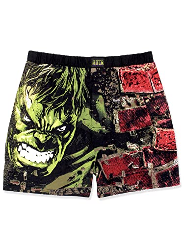 Hulk Smash Comic Style Men's Boxer Lounge Shorts