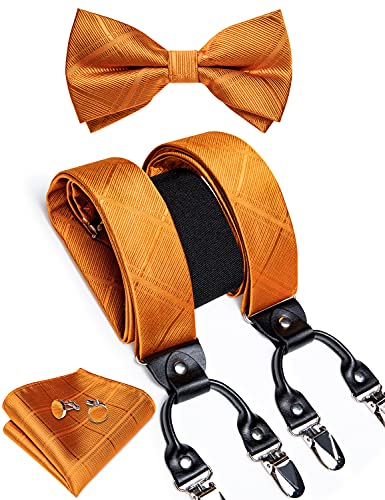 DiBanGu Orange Suspenders Set