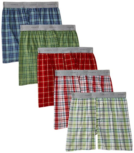Hanes Boys' Comfort Flex Yarn Dye Boxers (5-Pack)