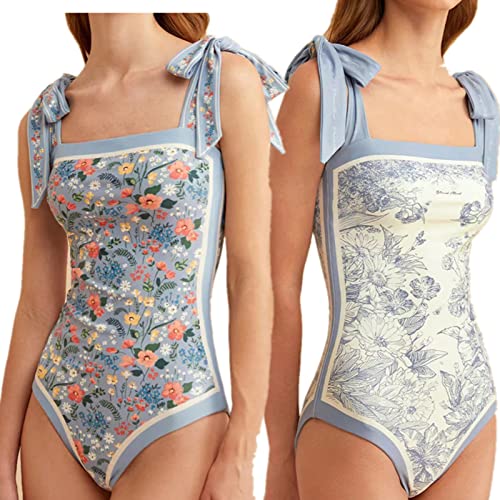 Floral Reversible Tummy Control One Piece Swimsuit