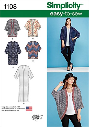 Simplicity Kimono and Cardigan Sewing Pattern Kit