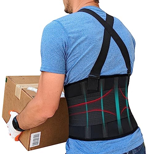 Lower Back Brace with Suspenders