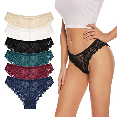 Lace Briefs for Women Pack of 6
