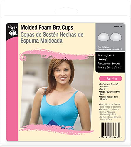 Dritz Firm Molded Foam Sew-in Bra Cups