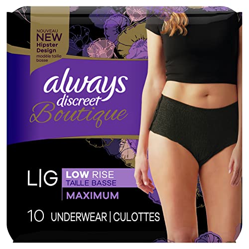 Always Discreet Boutique Low-Rise Incontinence Underwear