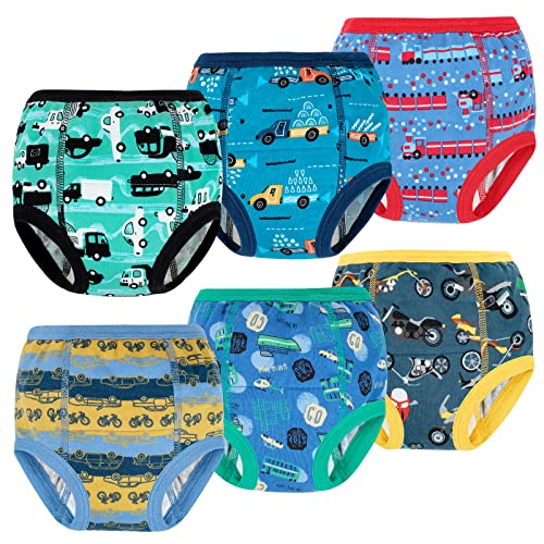 MooMoo Baby Potty Training Underwear - Absorbent Vehicle Training Pants for Toddlers