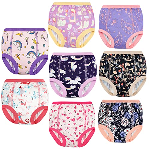 MooMoo Baby Training Underwear - Absorbent Toddler Pants - 8 Packs