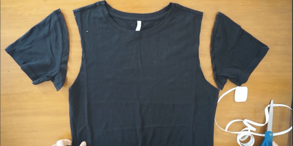 How To Cut A Shirt Into A Tank Top