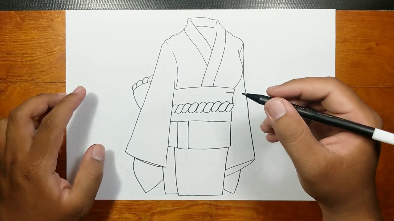 How To Draw A Kimono