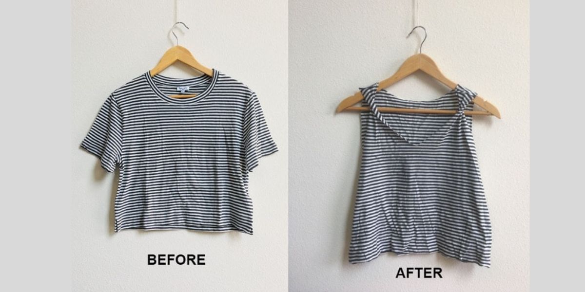 How To Turn A Tshirt Into A Cute Tank Top