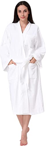 Acanva Plush Cotton Spa Kimono Bathrobe