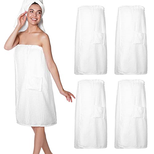 Tigeen Women's Waffle Spa Robe