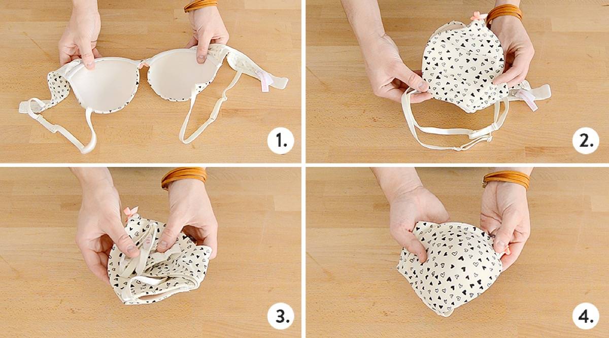 How To Fold Bra