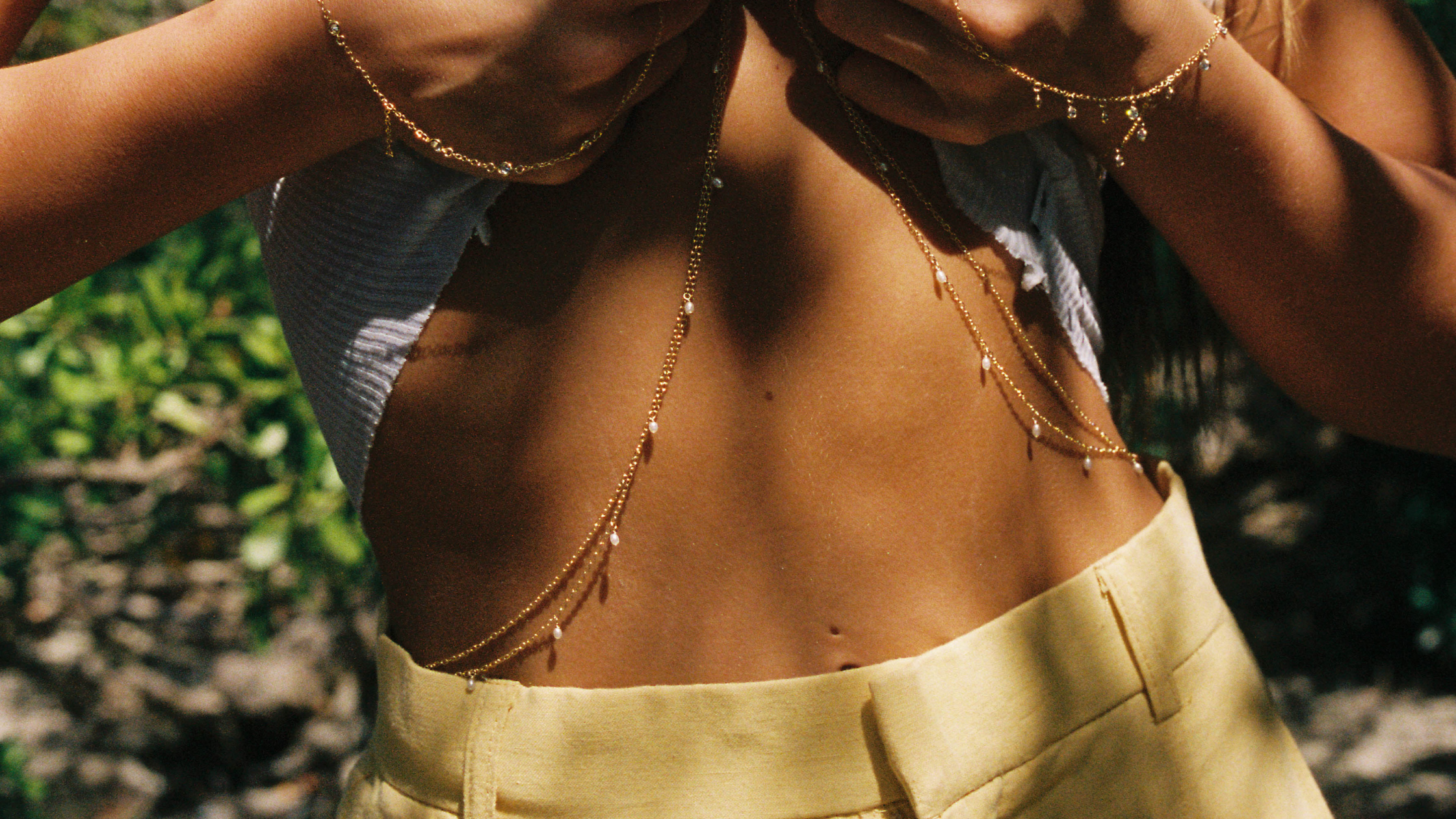 How To Wear A Body Chain Necklace